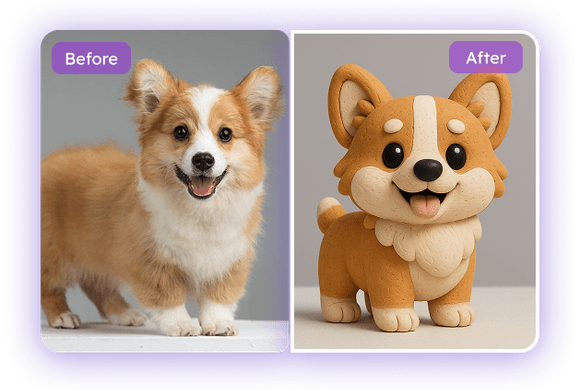 Instantly Transform Your Photos into Watermark-Free Clay Art