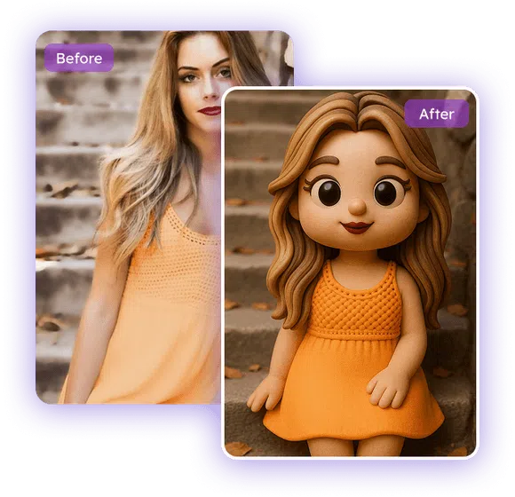 Photo to Clay: Turn Your Photo into Claymation Art Free Online