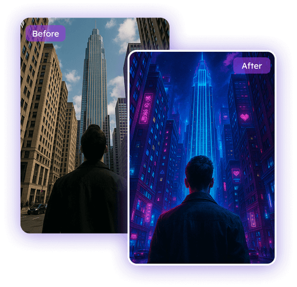 Foto ke Cyberpunk: Tambahkan Filter AI Cyberpunk ke Foto Apa Saja Secara Gratis